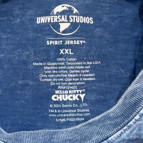 LIMITED EDITION! Universal Studios Hello Kitty x Chucky Spirit Jersey Size XXL - Picture 4 of 8